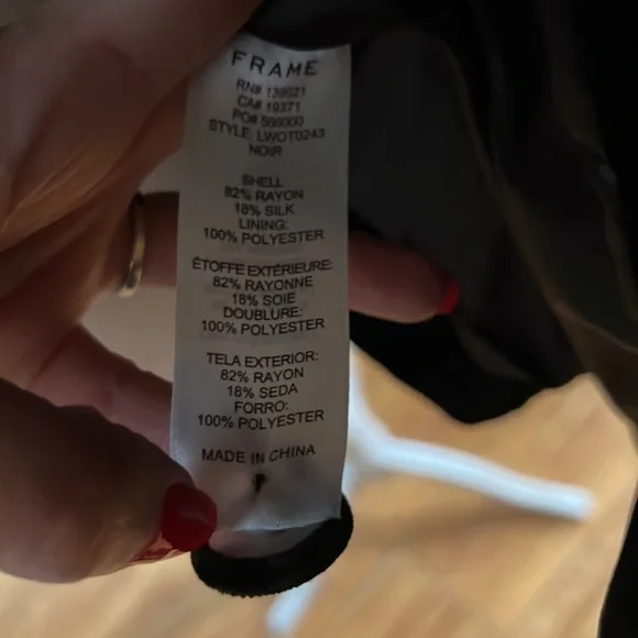 FRAME Velvet Neck Tie Blazer - Picture 12 of 16